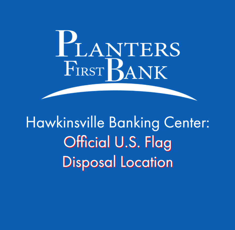 Photo for Planters First Bank&nbsp;provides new option for proper disposal of worn U.S. flags