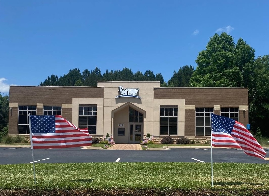 Branch with American Flag