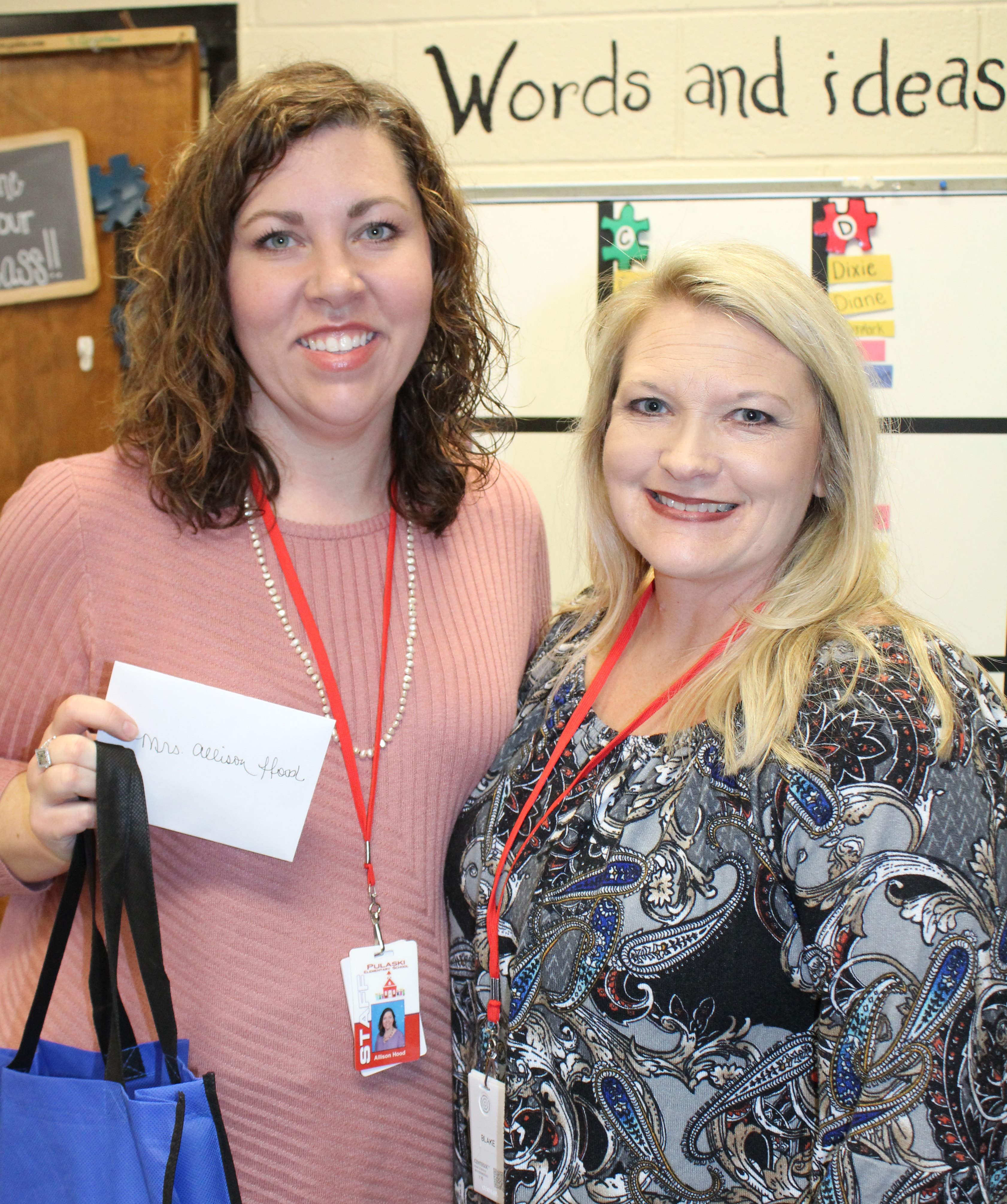 Allison Hood with Assistant Principal